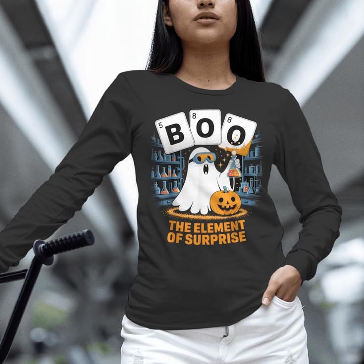 Chemistry Boo Ghost Element Of Surprise Science Teacher Tee Women Long Sleeve T-Shirt, Science Teacher Shirts, gift for family, gift for coworker Chemistry Boo Ghost Element Of Surprise Science Teacher Tee Women Long Sleeve T-Shirt, Science Teacher Shirts, gift for family, gift for coworker
