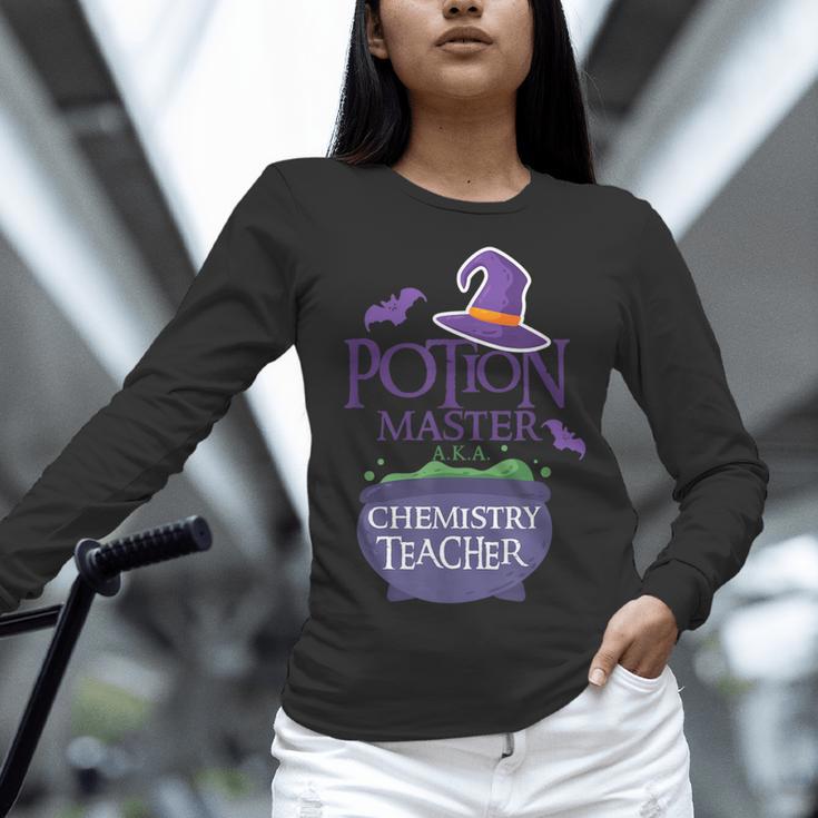 Chemistry Teacher Halloween Shirt School POTION MASTER Women Long Sleeve T-Shirt, gift for family, gift for coworker