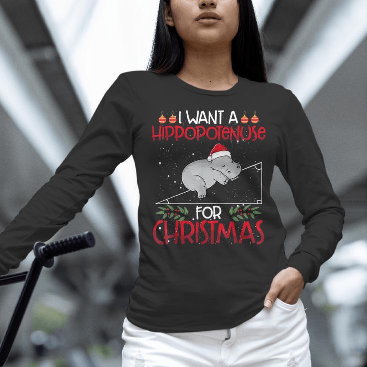 Christmas Math Teacher Hypotenuse Math Hippotenuse Men Women Women Long Sleeve T-Shirt, gift for family, gift for coworker