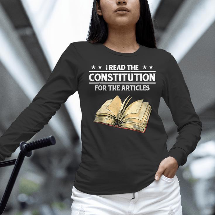 Cool History Teacher Read The Constitution For The Articles Women Long Sleeve T-Shirt, History Teacher Shirts, gift for family, gift for coworker
