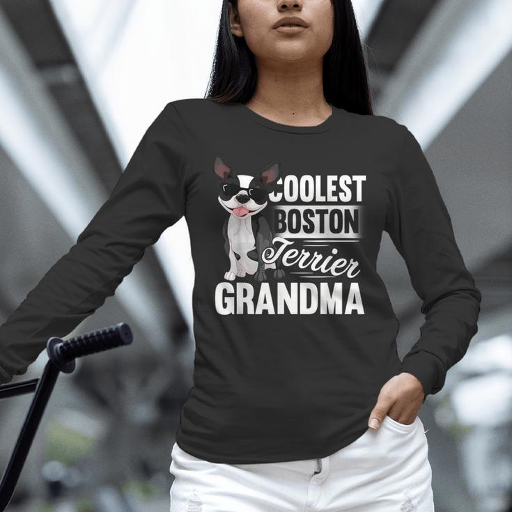 Coolest Boston Terrier Grandma Dog Women Long Sleeve T-Shirt, gift for family, gift for coworker