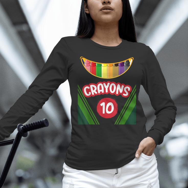 Crayon Box Fun Teacher Student Crayon Squad Halloween 2022 Women Long Sleeve T-Shirt, gift for family, gift for coworker Crayon Box Fun Teacher Student Crayon Squad Halloween 2022 Women Long Sleeve T-Shirt, gift for family, gift for coworker