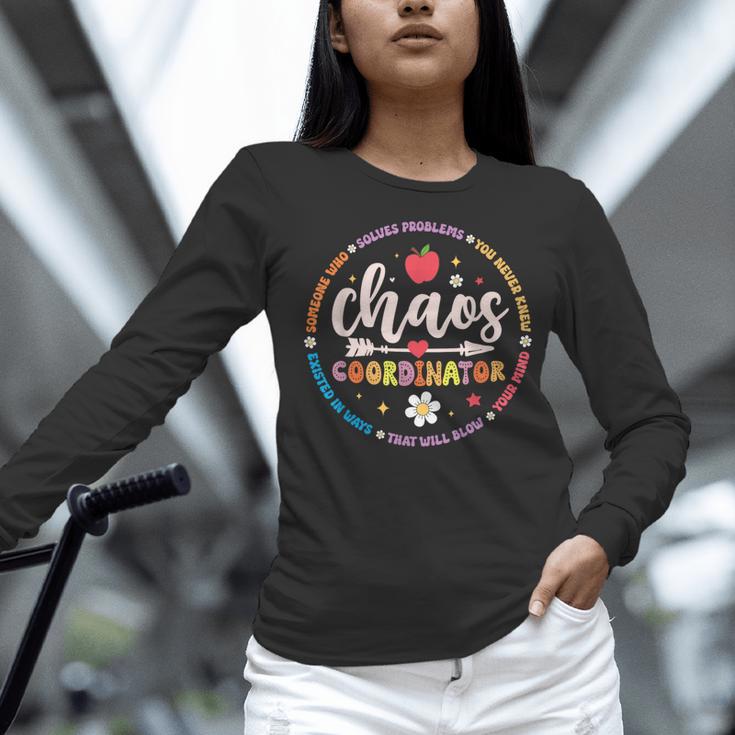 Cute Chaos Coordinator Teacher First Day Of School Women Long Sleeve T-Shirt, gift for family, gift for coworker Cute Chaos Coordinator Teacher First Day Of School Women Long Sleeve T-Shirt, gift for family, gift for coworker
