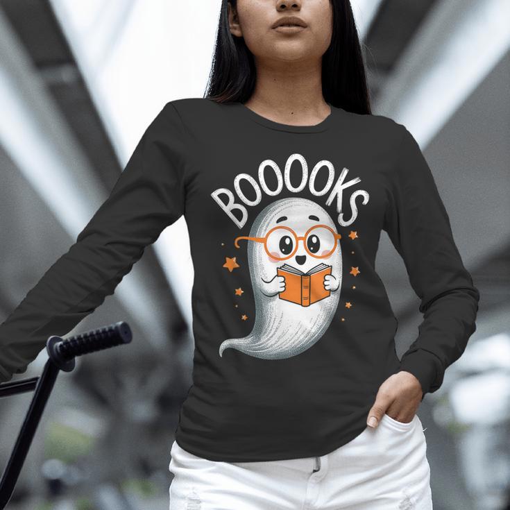 Cute Ghost Book Reading Halloween Teacher Women Long Sleeve T-Shirt, gift for family, gift for coworker Cute Ghost Book Reading Halloween Teacher Women Long Sleeve T-Shirt, gift for family, gift for coworker