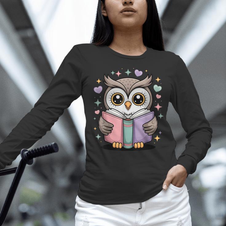 Cute Reading Owl Book Lover Teacher Librarian Bookworm Women Long Sleeve T-Shirt, gift for family, gift for coworker Cute Reading Owl Book Lover Teacher Librarian Bookworm Women Long Sleeve T-Shirt, gift for family, gift for coworker