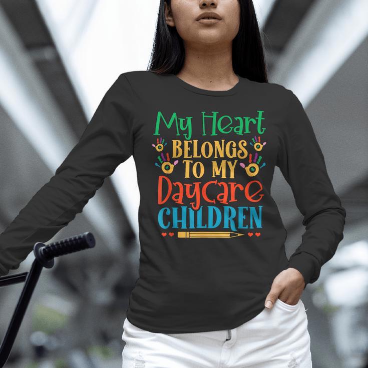Daycare Children Childcare Provider Teacher PreK Nursery Women Long Sleeve T-Shirt, gift for family, gift for coworker