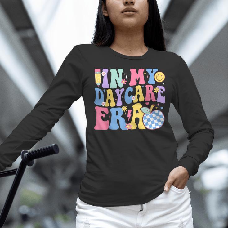 In My Daycare Era Groovy Teacher Daycare First Day Of School Women Long Sleeve T-Shirt, Groovy Teacher Shirts, gift for family, gift for coworker In My Daycare Era Groovy Teacher Daycare First Day Of School Women Long Sleeve T-Shirt, Groovy Teacher Shirts, gift for family, gift for coworker