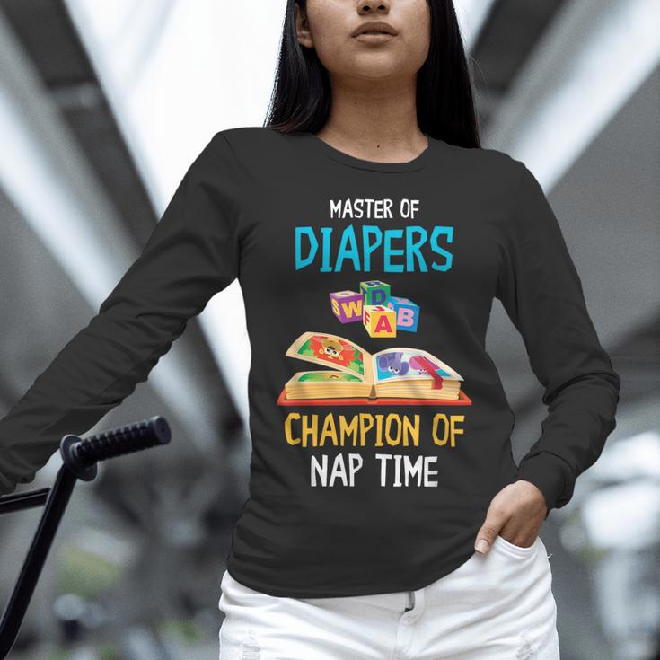 Daycare Provider Master Of Diapers Childcare Teacher Women Long Sleeve T-Shirt, gift for family, gift for coworker Daycare Provider Master Of Diapers Childcare Teacher Women Long Sleeve T-Shirt, gift for family, gift for coworker