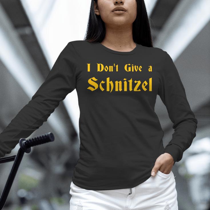 I Don't Give a Schnitzel T-Shirt Women Long Sleeve T-Shirt, gift for family, gift for coworker