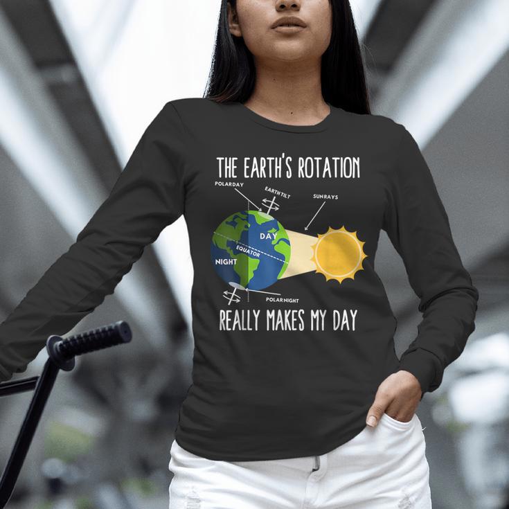 Earth Rotation Earth Day Science Teacher Kids Women Women Long Sleeve T-Shirt, Science Teacher Shirts, gift for family, gift for coworker Earth Rotation Earth Day Science Teacher Kids Women Women Long Sleeve T-Shirt, Science Teacher Shirts, gift for family, gift for coworker