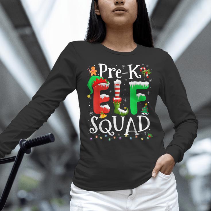 Elf Squad Pre-k Teacher Christmas Child Xmas Women Long Sleeve T-Shirt, gift for family, gift for coworker