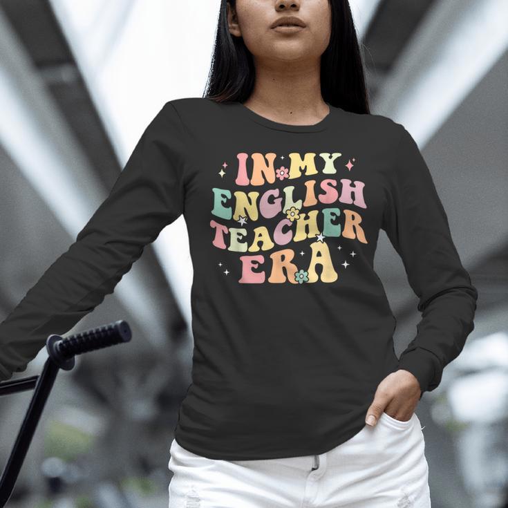 In My English Teacher Era Retro Back To School Literature Men Women Women Long Sleeve T-Shirt, English Teacher Shirts, gift for family, gift for coworker