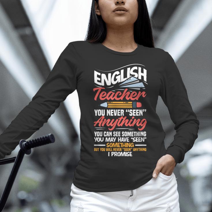 English Teacher Women Long Sleeve T-Shirt, English Teacher Shirts, gift for family, gift for coworker