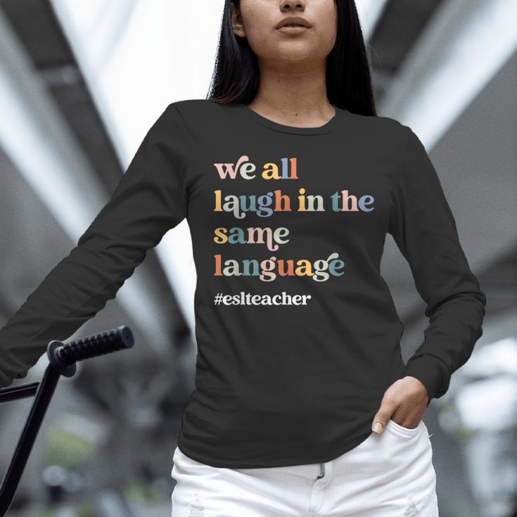 ESL Teacher ESOL Student Cute Retro Back To School First Day Women Long Sleeve T-Shirt, Esl Teacher Shirts, gift for family, gift for coworker ESL Teacher ESOL Student Cute Retro Back To School First Day Women Long Sleeve T-Shirt, Esl Teacher Shirts, gift for family, gift for coworker