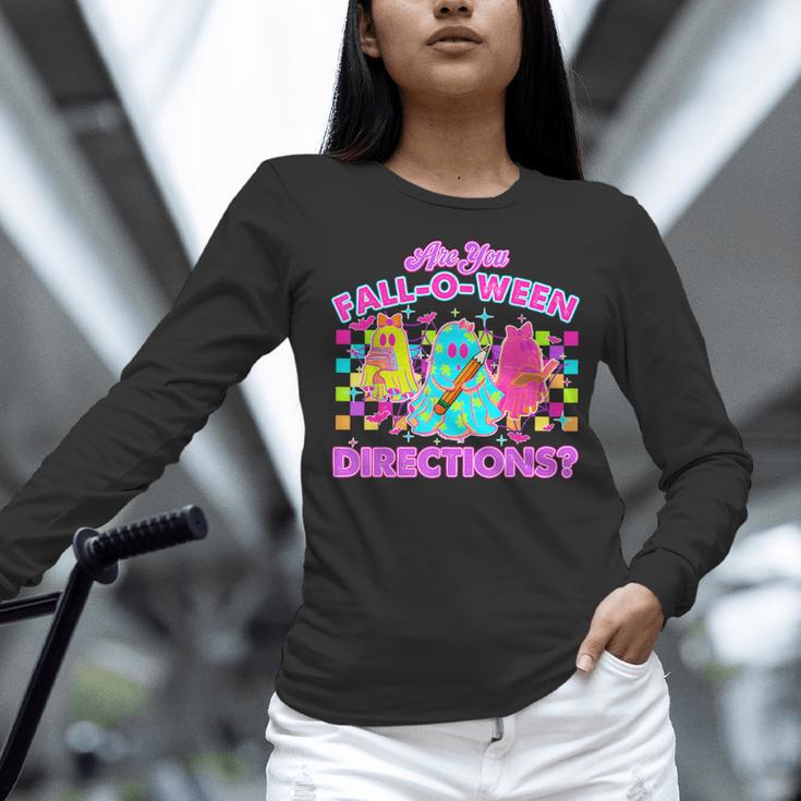 Are You Fall-O-Ween Directions Teacher Ghost Halloween Women Long Sleeve T-Shirt, gift for family, gift for coworker Are You Fall-O-Ween Directions Teacher Ghost Halloween Women Long Sleeve T-Shirt, gift for family, gift for coworker