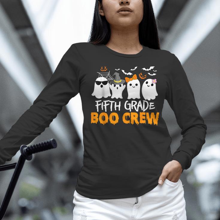 Fifth Grade Boo Crew Halloween Teacher Costume Women Long Sleeve T-Shirt, gift for family, gift for coworker