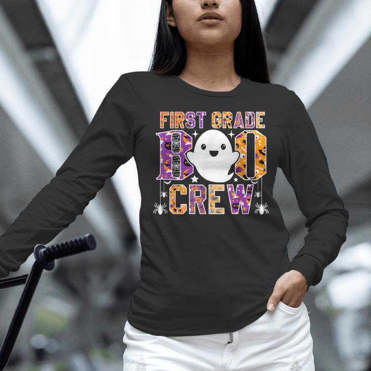 First Grade Boo Crew Teacher Student Halloween Costume Women Long Sleeve T-Shirt, First Grade Teacher Shirts, gift for family, gift for coworker