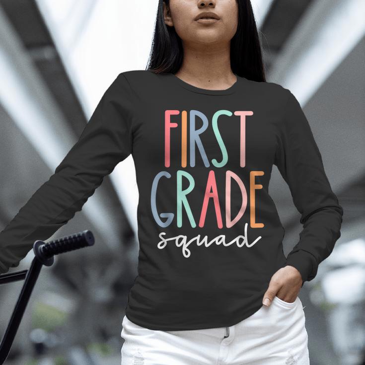 First Grade Squad 1st Grade Teacher Crew Back To School Team Women Long Sleeve T-Shirt, First Grade Teacher Shirts, gift for family, gift for coworker First Grade Squad 1st Grade Teacher Crew Back To School Team Women Long Sleeve T-Shirt, First Grade Teacher Shirts, gift for family, gift for coworker