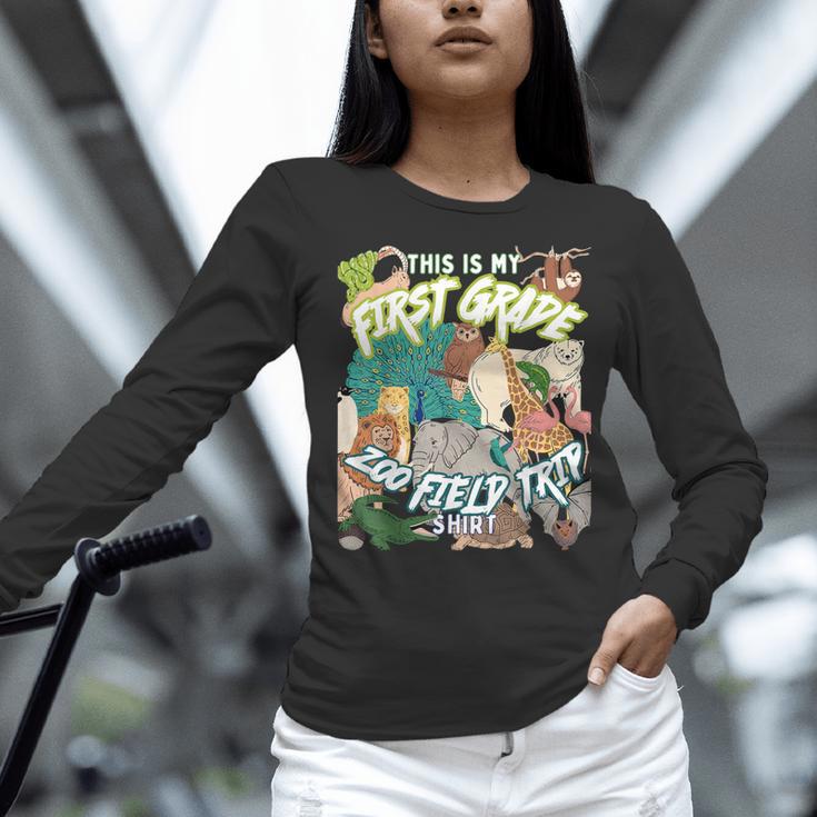 First Grade Zoo Field Trip Matching Student Teacher Class Women Long Sleeve T-Shirt, First Grade Teacher Shirts, gift for family, gift for coworker