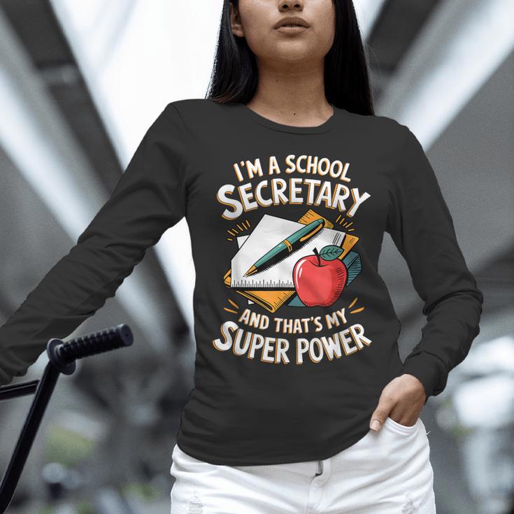 Front Office Teacher Admin Mother I'm A School Secretary Women Long Sleeve T-Shirt, gift for family, gift for coworker Front Office Teacher Admin Mother I'm A School Secretary Women Long Sleeve T-Shirt, gift for family, gift for coworker