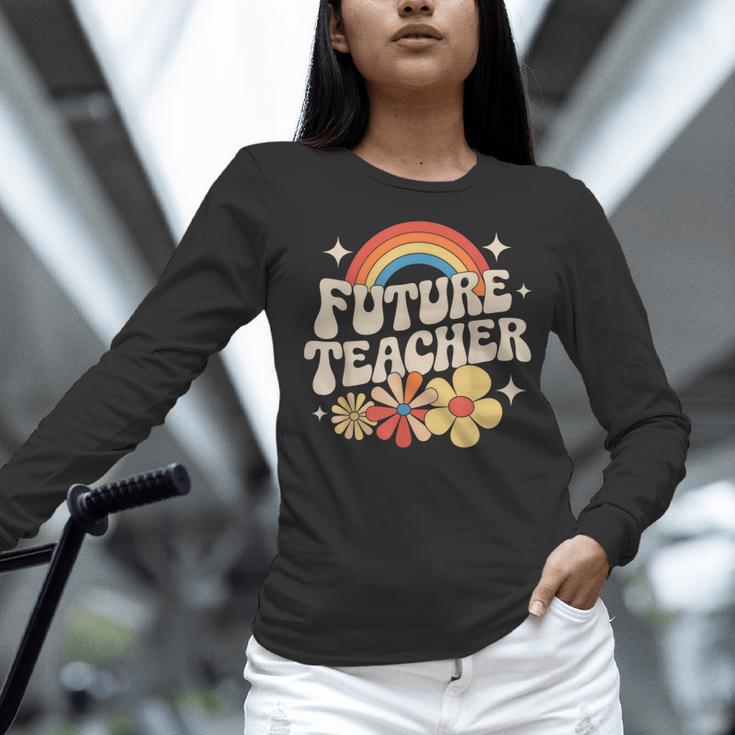 Future Teacher Kids Youth Girls Rainbow Pre-k Kindergarten Women Long Sleeve T-Shirt, Future Teacher Shirts, gift for family, gift for coworker Future Teacher Kids Youth Girls Rainbow Pre-k Kindergarten Women Long Sleeve T-Shirt, Future Teacher Shirts, gift for family, gift for coworker