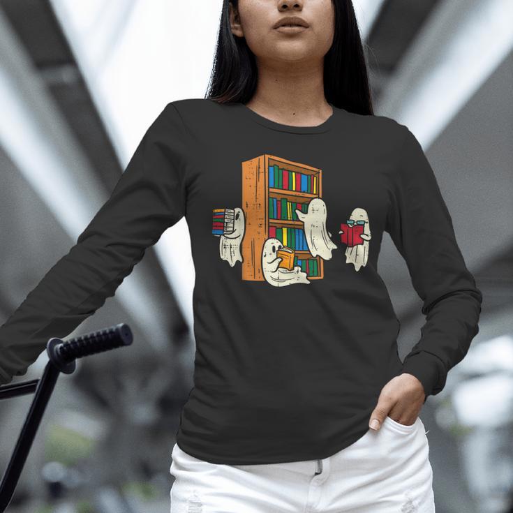 Ghosts Reading Books Teacher Halloween Librarian Boooks Women Long Sleeve T-Shirt, gift for family, gift for coworker Ghosts Reading Books Teacher Halloween Librarian Boooks Women Long Sleeve T-Shirt, gift for family, gift for coworker
