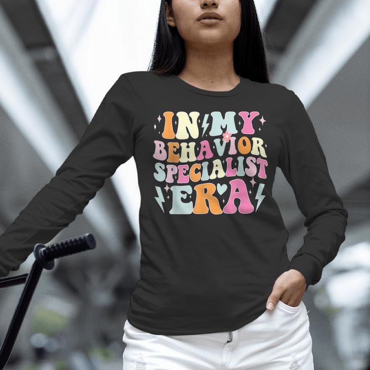 Groovy In My Behavior Specialist Era Behavior Teachers Women Long Sleeve T-Shirt, gift for family, gift for coworker Groovy In My Behavior Specialist Era Behavior Teachers Women Long Sleeve T-Shirt, gift for family, gift for coworker