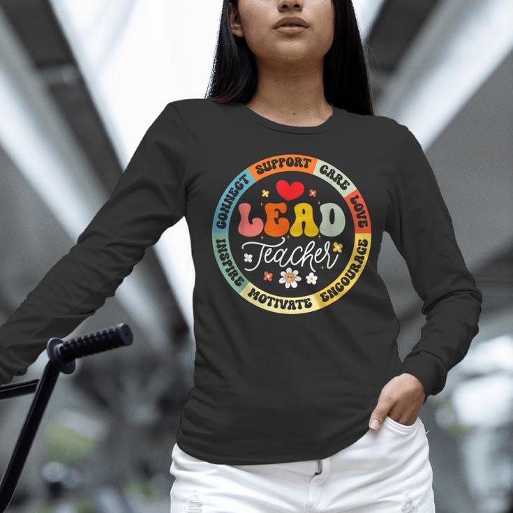 Groovy Lead Teacher Appreciation Back To School Women Long Sleeve T-Shirt, Groovy Teacher Shirts, gift for family, gift for coworker Groovy Lead Teacher Appreciation Back To School Women Long Sleeve T-Shirt, Groovy Teacher Shirts, gift for family, gift for coworker