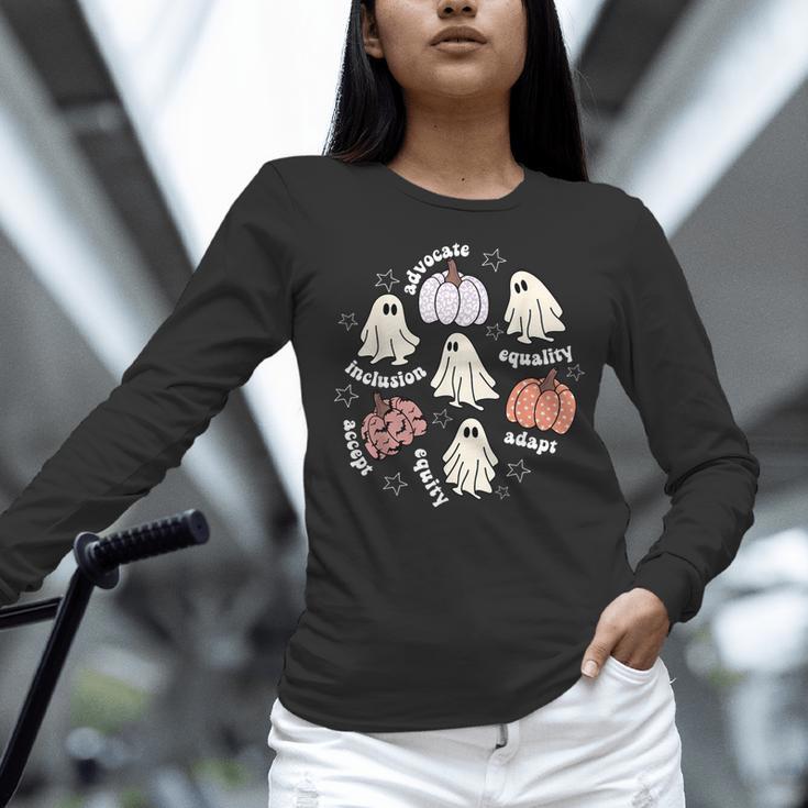 Halloween Advocate Heat Transfers Special Education Teacher Men Women Women Long Sleeve T-Shirt, gift for family, gift for coworker