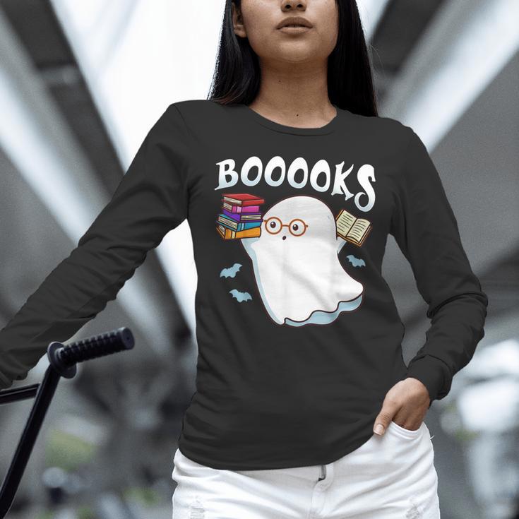 Halloween Books Librarian English Teacher Reader Reading Women Long Sleeve T-Shirt, English Teacher Shirts, gift for family, gift for coworker