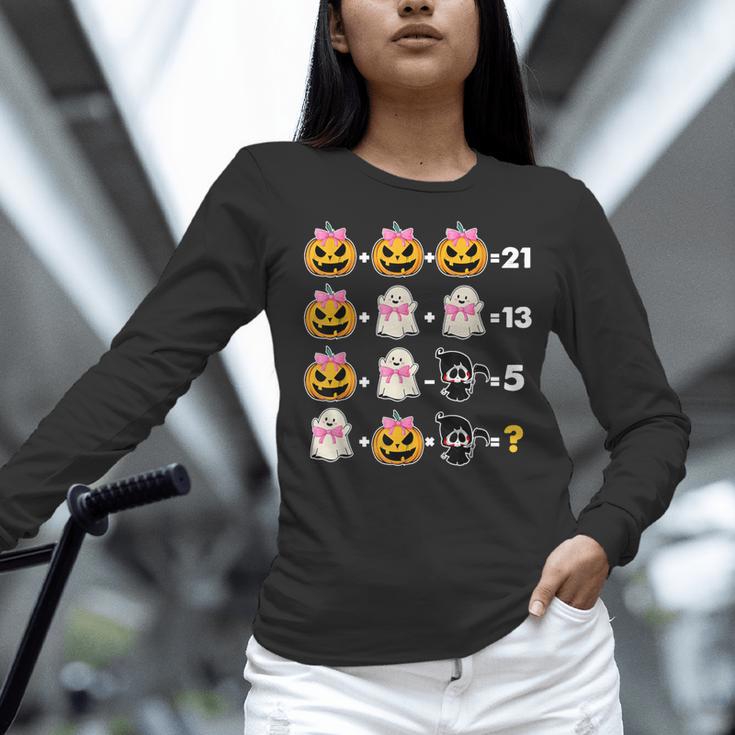 Halloween Math Teacher Men Women Order Of Operations Women Long Sleeve T-Shirt, gift for family, gift for coworker