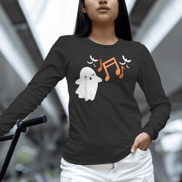 Halloween Music Note Ghost Teacher Fall Musical Instrument Women Long Sleeve T-Shirt, gift for family, gift for coworker Halloween Music Note Ghost Teacher Fall Musical Instrument Women Long Sleeve T-Shirt, gift for family, gift for coworker