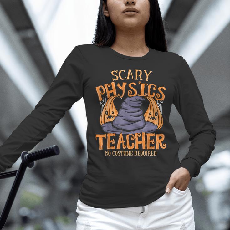 Halloween Scary Physics Teacher No Costume Required Women Women Long Sleeve T-Shirt, gift for family, gift for coworker