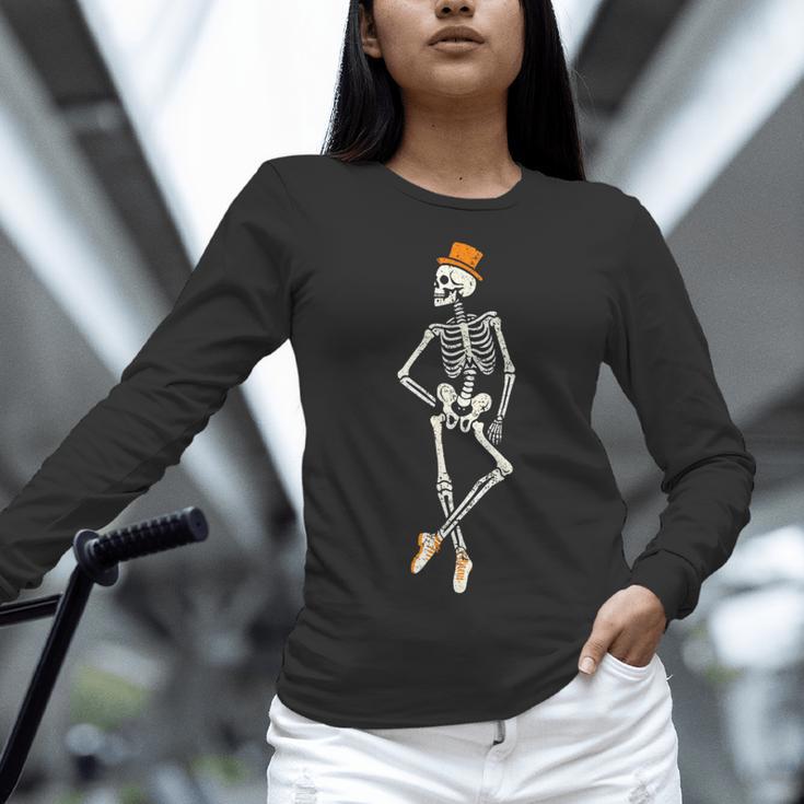 Halloween Skeleton Tap Dance Ballet Dance Teacher Women Long Sleeve T-Shirt, gift for family, gift for coworker Halloween Skeleton Tap Dance Ballet Dance Teacher Women Long Sleeve T-Shirt, gift for family, gift for coworker