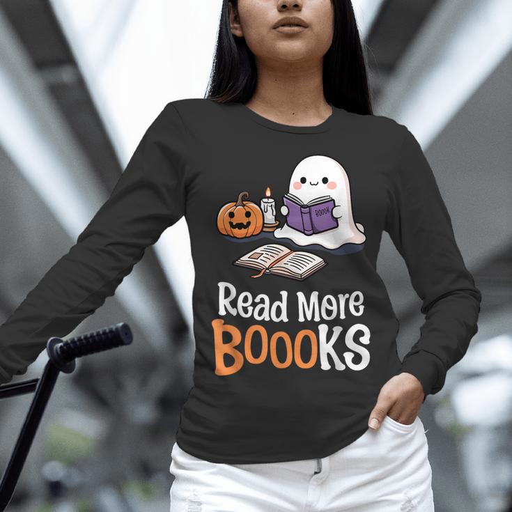 Halloween Teacher Women Cute Reading Ghost Read More Books Women Long Sleeve T-Shirt, gift for family, gift for coworker Halloween Teacher Women Cute Reading Ghost Read More Books Women Long Sleeve T-Shirt, gift for family, gift for coworker