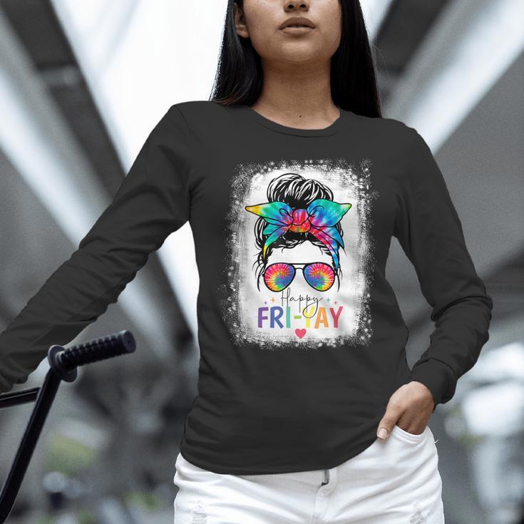 Happy Fri-Yay Friday Teacher Life Happy Friday Women Long Sleeve T-Shirt, gift for family, gift for coworker