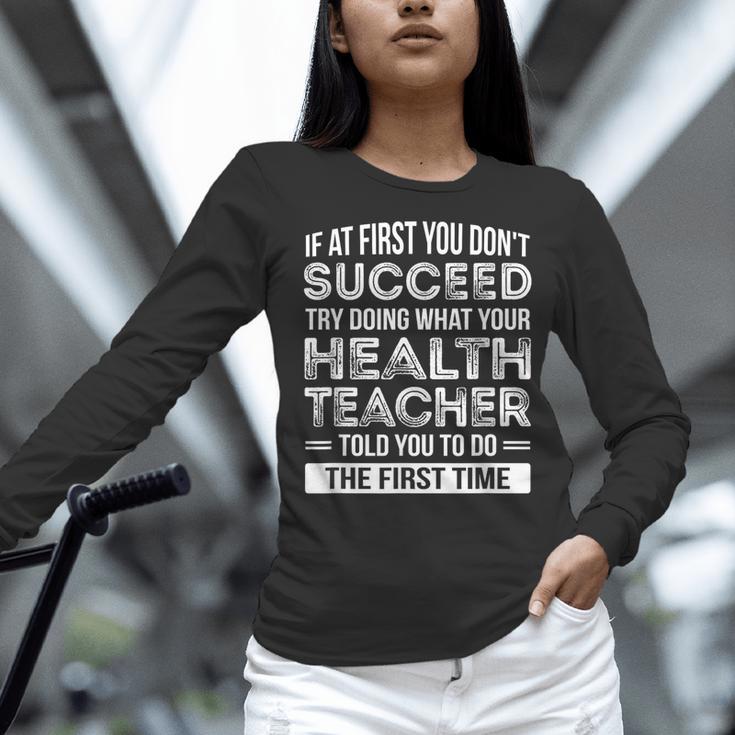 Health Teacher Tshirt Appreciation For Men Women Women Long Sleeve T-Shirt, gift for family, gift for coworker