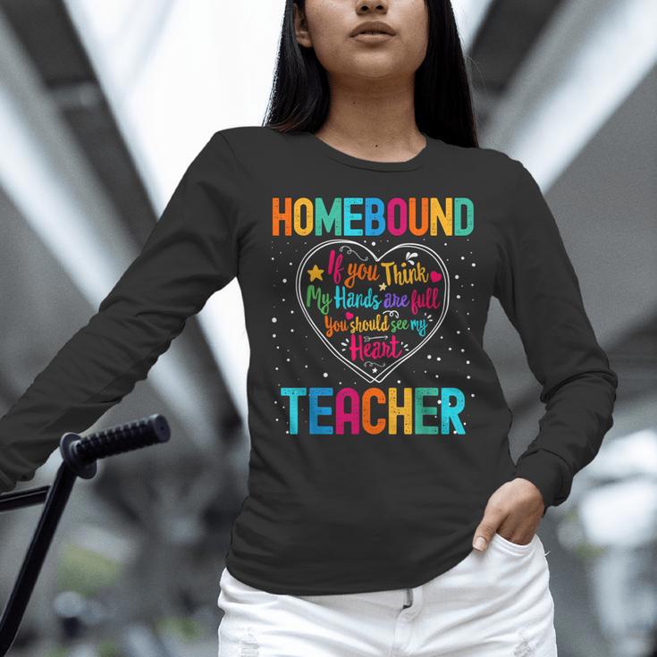Homebound Teacher Appreciation Week Back To School Heart Women Long Sleeve T-Shirt, gift for family, gift for coworker Homebound Teacher Appreciation Week Back To School Heart Women Long Sleeve T-Shirt, gift for family, gift for coworker