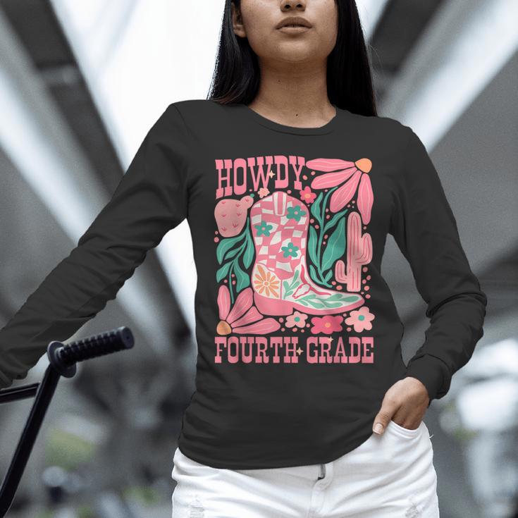 Howdy Fourth Grade Western 4th Grade Teacher Cowboy Cowgirl Women Long Sleeve T-Shirt, 4th Grade Teacher Shirts, gift for family, gift for coworker Howdy Fourth Grade Western 4th Grade Teacher Cowboy Cowgirl Women Long Sleeve T-Shirt, 4th Grade Teacher Shirts, gift for family, gift for coworker