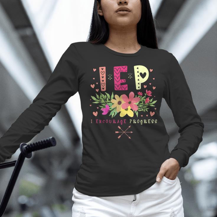IEP I Encourage Progress Teacher Special Education Men Women Women Long Sleeve T-Shirt, gift for family, gift for coworker