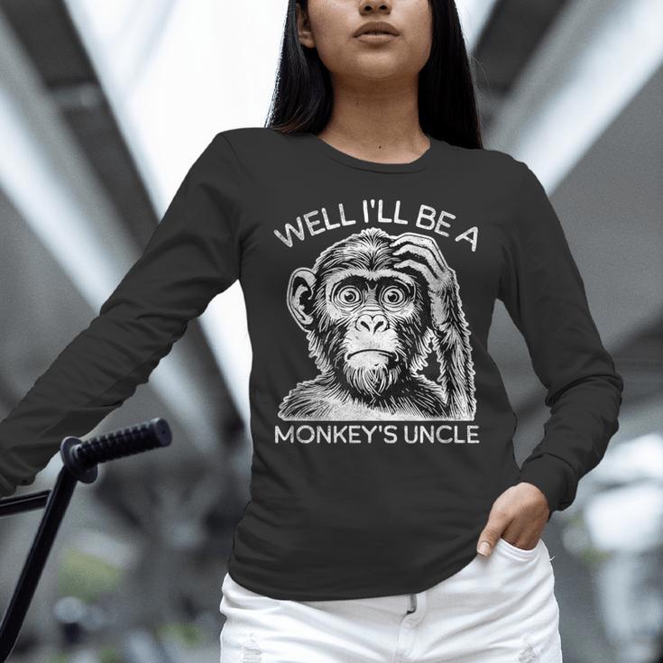 Well I'Ll Be a Monkey's Uncle Teacher And Student Women Long Sleeve T-Shirt, gift for family, gift for coworker