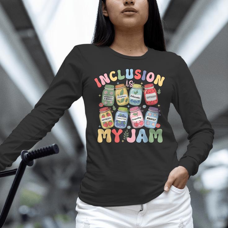 Inclusion Is My Jam SPED Teacher Special Education Life Women Long Sleeve T-Shirt, gift for family, gift for coworker Inclusion Is My Jam SPED Teacher Special Education Life Women Long Sleeve T-Shirt, gift for family, gift for coworker