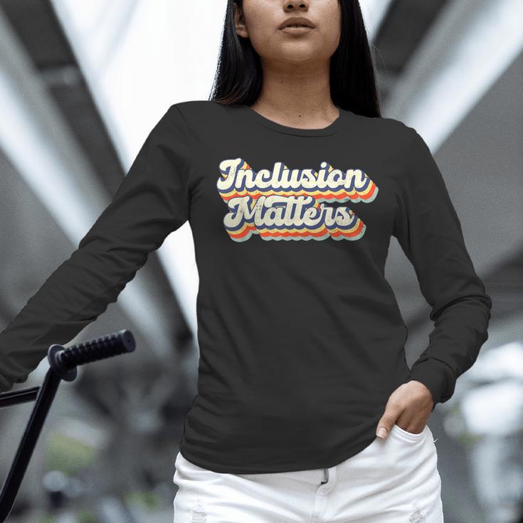 Inclusion Matters Special Education Sped Teacher Vintage Women Long Sleeve T-Shirt, gift for family, gift for coworker