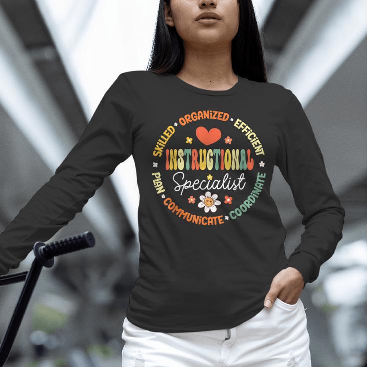 Instructional Specialist School Cute Academic Teacher Women Long Sleeve T-Shirt, gift for family, gift for coworker