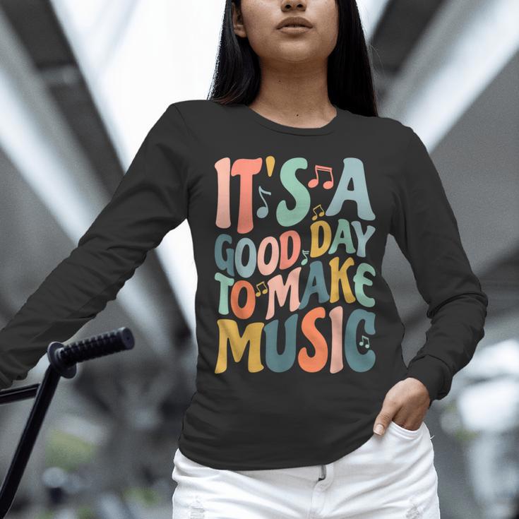 It's A Good Day To Make Music Musician Band Music Teacher Women Long Sleeve T-Shirt, gift for family, gift for coworker It's A Good Day To Make Music Musician Band Music Teacher Women Long Sleeve T-Shirt, gift for family, gift for coworker