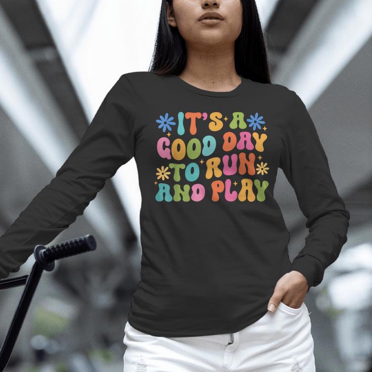 Its A Good Day To Run And Play PE Teacher Physical Education Women Long Sleeve T-Shirt, Pe Teacher Shirts, gift for family, gift for coworker Its A Good Day To Run And Play PE Teacher Physical Education Women Long Sleeve T-Shirt, Pe Teacher Shirts, gift for family, gift for coworker