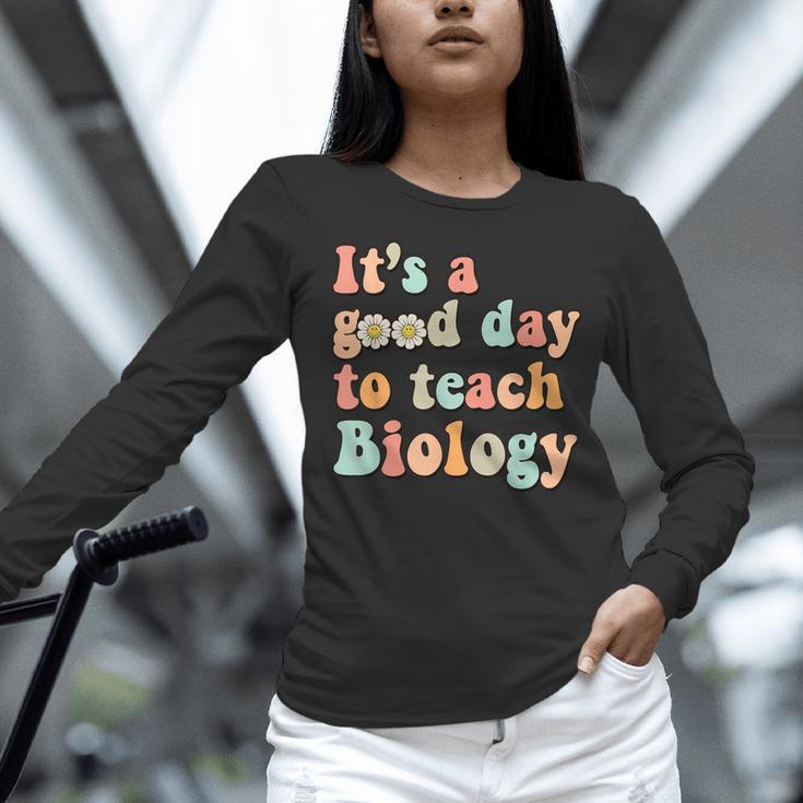 It's A Good Day To Teach Biology Biology Teacher Women Long Sleeve T-Shirt, gift for family, gift for coworker It's A Good Day To Teach Biology Biology Teacher Women Long Sleeve T-Shirt, gift for family, gift for coworker