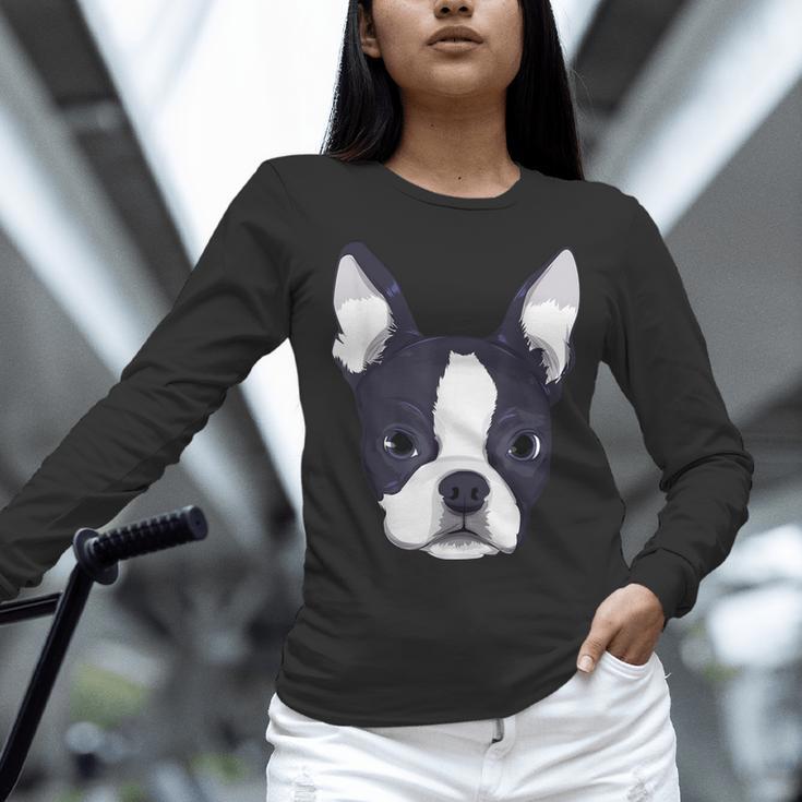 Kids Boston Terrier Dog For Women And Girls Women Long Sleeve T-Shirt, gift for family, gift for coworker