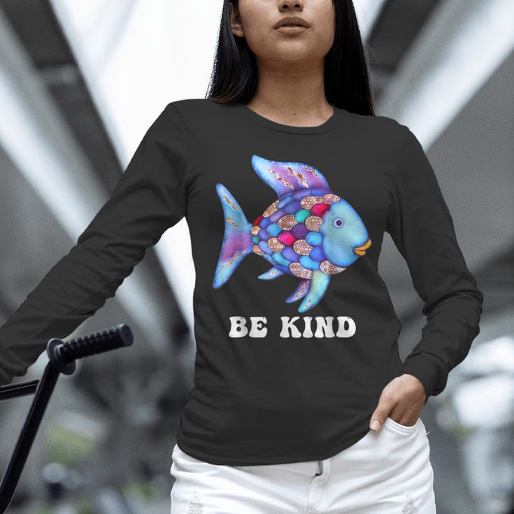 Be Kind Rainbow Fish Teacher Life Teaching Back To School Women Long Sleeve T-Shirt, gift for family, gift for coworker Be Kind Rainbow Fish Teacher Life Teaching Back To School Women Long Sleeve T-Shirt, gift for family, gift for coworker