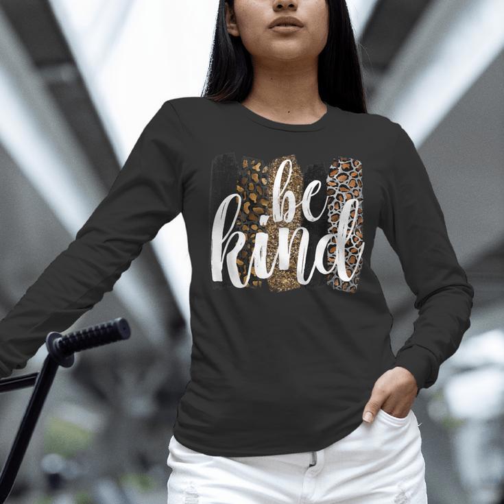 Be Kind Women Inspirational Teacher Animal Print Women Long Sleeve T-Shirt, gift for family, gift for coworker Be Kind Women Inspirational Teacher Animal Print Women Long Sleeve T-Shirt, gift for family, gift for coworker